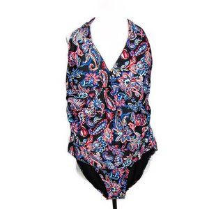 Time & Tru - Paisley Bathing Suit - 1X